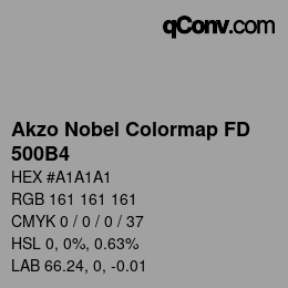 Código de color: Akzo Nobel Colormap FD - 500B4 | qconv.com