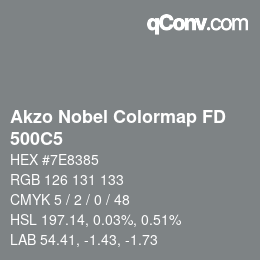カラーコード: Akzo Nobel Colormap FD - 500C5 | qconv.com
