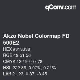Código de color: Akzo Nobel Colormap FD - 500E2 | qconv.com