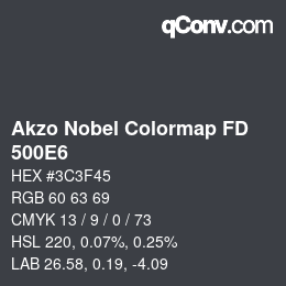 Código de color: Akzo Nobel Colormap FD - 500E6 | qconv.com