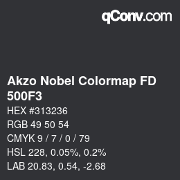 Color code: Akzo Nobel Colormap FD - 500F3 | qconv.com