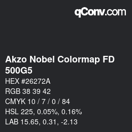 Color code: Akzo Nobel Colormap FD - 500G5 | qconv.com