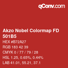 Color code: Akzo Nobel Colormap FD - 501B5 | qconv.com