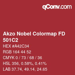 Farbcode: Akzo Nobel Colormap FD - 501C2 | qconv.com