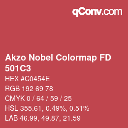 Farbcode: Akzo Nobel Colormap FD - 501C3 | qconv.com