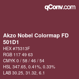 Farbcode: Akzo Nobel Colormap FD - 501D1 | qconv.com