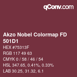 Código de color: Akzo Nobel Colormap FD - 501D1 | qconv.com