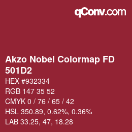 Farbcode: Akzo Nobel Colormap FD - 501D2 | qconv.com