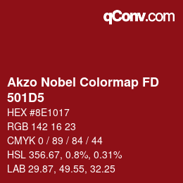 Color code: Akzo Nobel Colormap FD - 501D5 | qconv.com