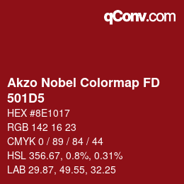 Código de color: Akzo Nobel Colormap FD - 501D5 | qconv.com