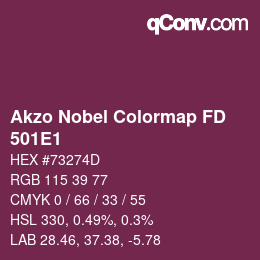 Color code: Akzo Nobel Colormap FD - 501E1 | qconv.com