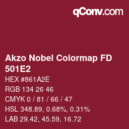 Farbcode: Akzo Nobel Colormap FD - 501E2 | qconv.com