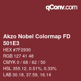 Farbcode: Akzo Nobel Colormap FD - 501E3 | qconv.com