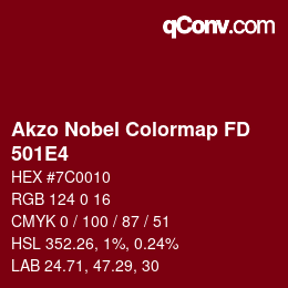 Color code: Akzo Nobel Colormap FD - 501E4 | qconv.com