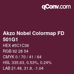 Color code: Akzo Nobel Colormap FD - 501G1 | qconv.com