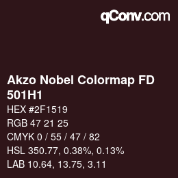 Color code: Akzo Nobel Colormap FD - 501H1 | qconv.com