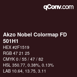 Code couleur: Akzo Nobel Colormap FD - 501H1 | qconv.com
