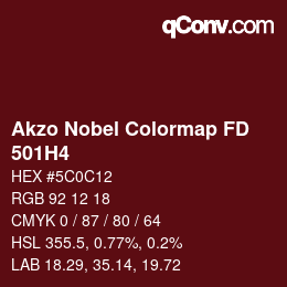 Código de color: Akzo Nobel Colormap FD - 501H4 | qconv.com