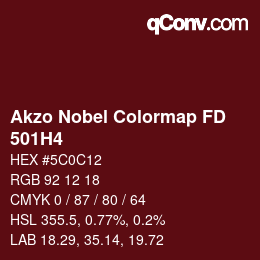 Code couleur: Akzo Nobel Colormap FD - 501H4 | qconv.com