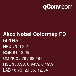 Color code: Akzo Nobel Colormap FD - 501H5 | qconv.com