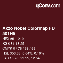 Code couleur: Akzo Nobel Colormap FD - 501H5 | qconv.com