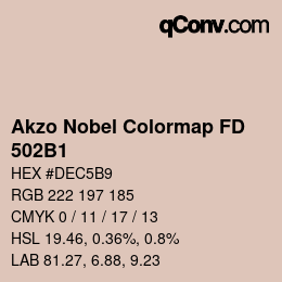 Color code: Akzo Nobel Colormap FD - 502B1 | qconv.com
