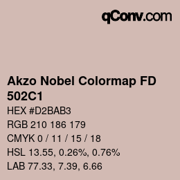 Code couleur: Akzo Nobel Colormap FD - 502C1 | qconv.com