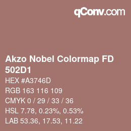 Color code: Akzo Nobel Colormap FD - 502D1 | qconv.com