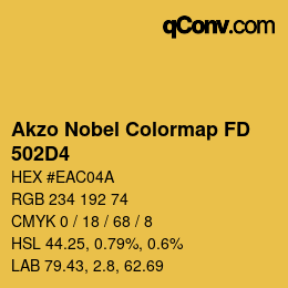 Code couleur: Akzo Nobel Colormap FD - 502D4 | qconv.com