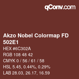 Color code: Akzo Nobel Colormap FD - 502E1 | qconv.com