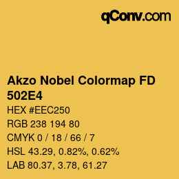Color code: Akzo Nobel Colormap FD - 502E4 | qconv.com