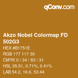 Color code: Akzo Nobel Colormap FD - 502G3 | qconv.com
