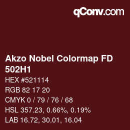 Code couleur: Akzo Nobel Colormap FD - 502H1 | qconv.com