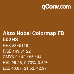 Code couleur: Akzo Nobel Colormap FD - 502H3 | qconv.com