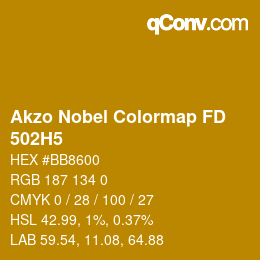 カラーコード: Akzo Nobel Colormap FD - 502H5 | qconv.com