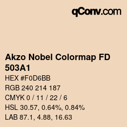 Código de color: Akzo Nobel Colormap FD - 503A1 | qconv.com