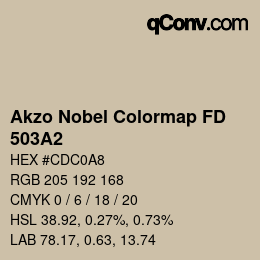 Code couleur: Akzo Nobel Colormap FD - 503A2 | qconv.com
