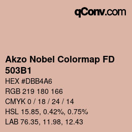 Código de color: Akzo Nobel Colormap FD - 503B1 | qconv.com