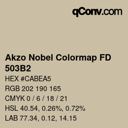 Code couleur: Akzo Nobel Colormap FD - 503B2 | qconv.com