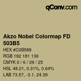 Code couleur: Akzo Nobel Colormap FD - 503B5 | qconv.com
