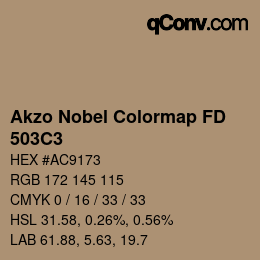 Code couleur: Akzo Nobel Colormap FD - 503C3 | qconv.com