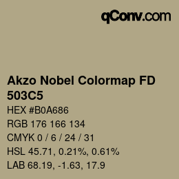 Color code: Akzo Nobel Colormap FD - 503C5 | qconv.com
