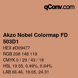 Color code: Akzo Nobel Colormap FD - 503D1 | qconv.com