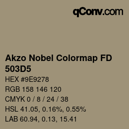Color code: Akzo Nobel Colormap FD - 503D5 | qconv.com