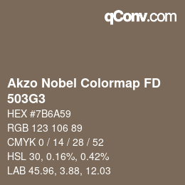 Código de color: Akzo Nobel Colormap FD - 503G3 | qconv.com