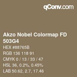 Color code: Akzo Nobel Colormap FD - 503G4 | qconv.com