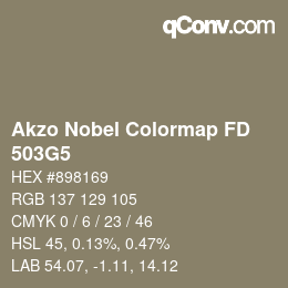 Color code: Akzo Nobel Colormap FD - 503G5 | qconv.com