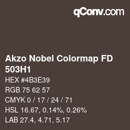 Color code: Akzo Nobel Colormap FD - 503H1 | qconv.com