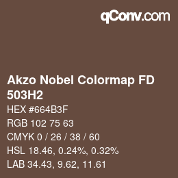 Color code: Akzo Nobel Colormap FD - 503H2 | qconv.com