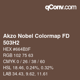 Color code: Akzo Nobel Colormap FD - 503H2 | qconv.com